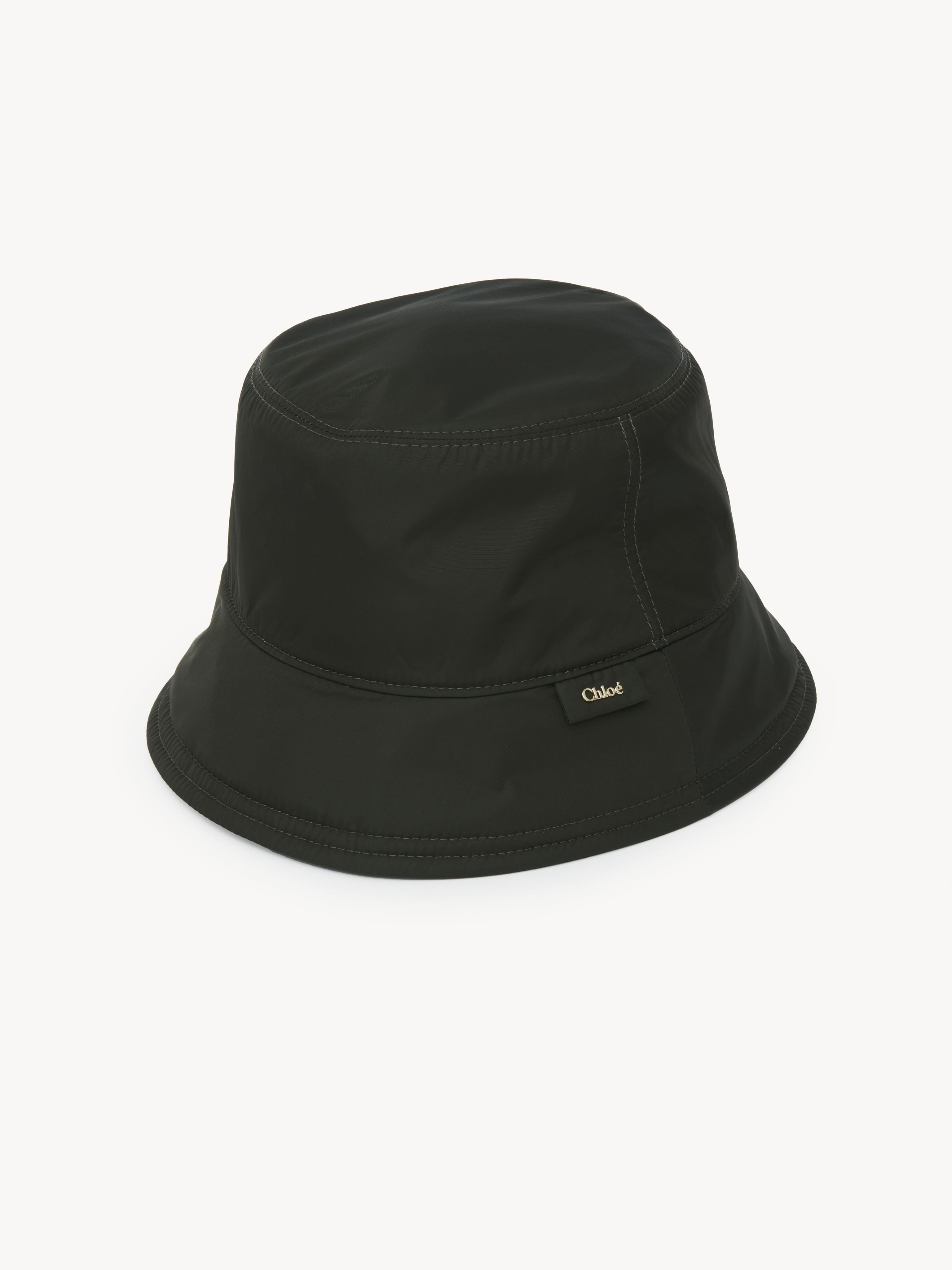 CHLOÉ ROMY BUCKET HAT BLACK SIZE S 100% POLYAMIDE