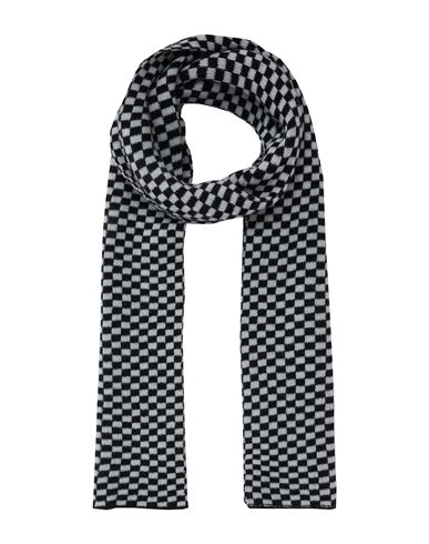 8 By Yoox Recyled Wool Check Scarf Scarf Black Size - Recycled Wool