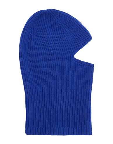 8 By Yoox Recycled Wool Monocolor Balaclava Hat Blue Size Onesize Recycled Wool, Elastane