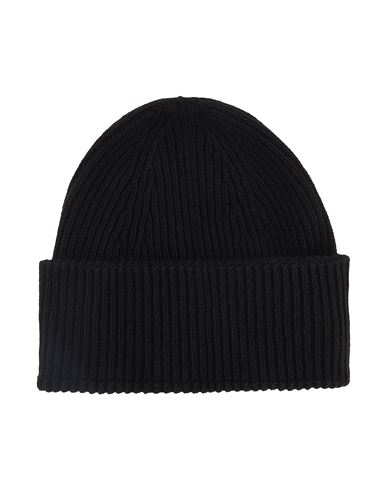 8 By Yoox Recycled Cashmere Essential Beanie Hat Black Size Onesize Recycled Cashmere