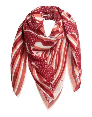 Friendly Hunting Woman Scarf Brick Red Size - Cashmere