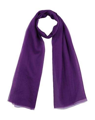 Shop Max Mara Woman Scarf Purple Size - Silk