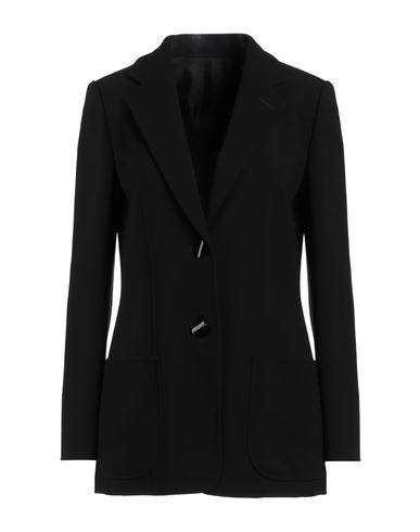 Giorgio Armani Woman Blazer Black Size 4 Virgin Wool, Elastane