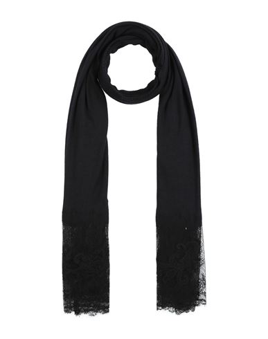 Ermanno Scervino Woman Scarf Black Size - Cashmere, Silk, Polyester, Cotton, Polyamide