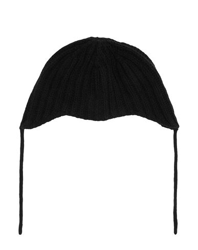 8 By Yoox Recycled Wool Aviator Hat Woman Hat Black Size Onesize Recycled Wool