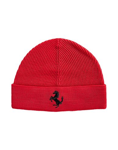 Ferrari Man Hat Red Size Onesize Wool, Acrylic