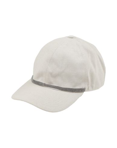 Brunello Cucinelli Woman Hat Ivory Size L Cotton, Viscose, Polyester, Polyamide In White