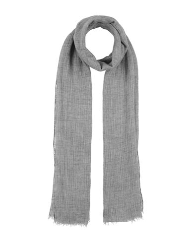 Brunello Cucinelli Woman Scarf Grey Size - Linen, Cupro, Polyester