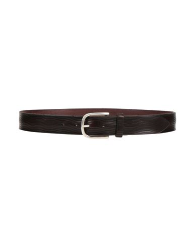 Orciani Man Belt Dark Brown Size 36 Leather