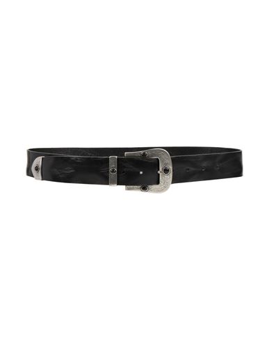 P.a.r.o.s.h. P. A.r. O.s. H. Woman Belt Black Size M Leather