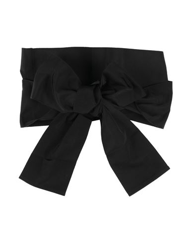 Sara Roka Woman Belt Black Size L Viscose, Cotton