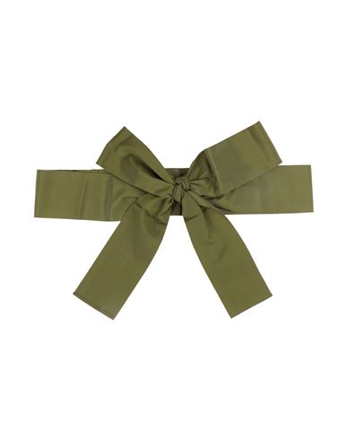 Sara Roka Woman Belt Military Green Size M Viscose, Cotton