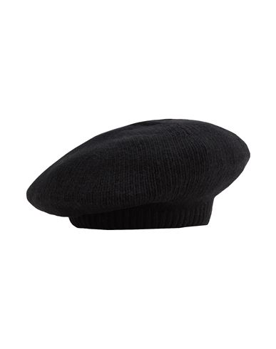 8 By Yoox Recycled Wool Beret Hat Black Size Onesize Recycled Wool