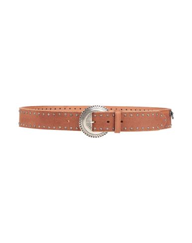 Golden Goose Woman Belt Tan Size 34 Leather In Brown