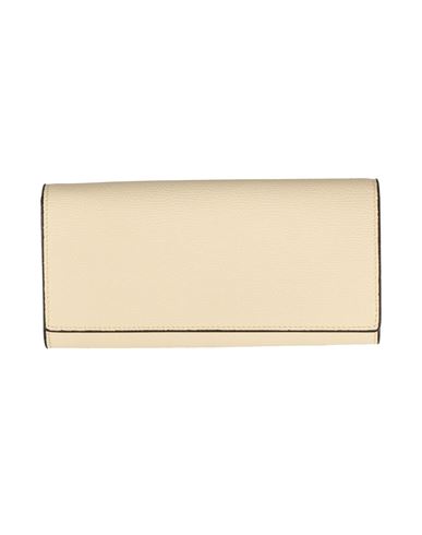 Valextra Woman Wallet Ivory Size - Calfskin In White