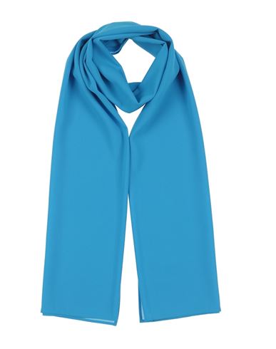 Pinko Woman Scarf Azure Size - Polyester In Blue