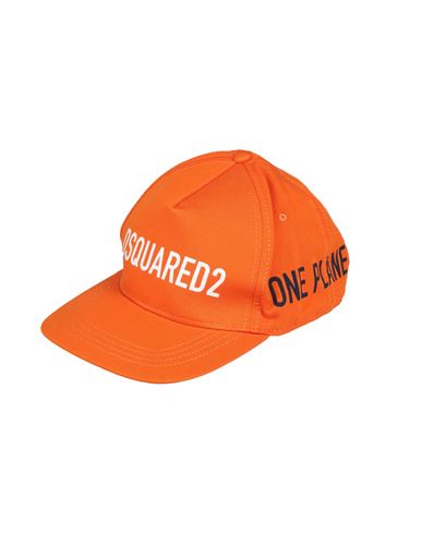 Dsquared2 Man Hat Orange Size Onesize Cotton