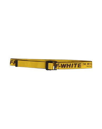 Off-white Man Belt Yellow Size Onesize Polyamide, Polyester