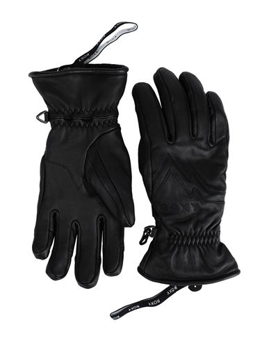 Roxy Rx Guanto Snow Eaststorm Leather Gloves Woman Gloves Black Size L Sheepskin