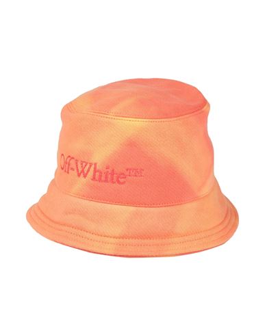 Off-white Woman Hat Orange Size Onesize Cotton