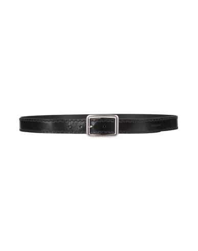 Shop Dsquared2 Man Belt Black Size 39.5 Leather