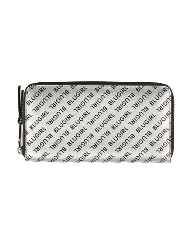 Blugirl Blumarine Woman Wallet Silver Size - Polyethylene, Polyurethane Resin