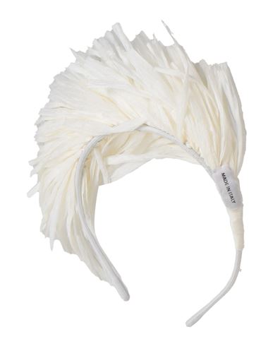 Elisabetta Franchi Woman Hair Accessory White Size - Metal, Cellulose