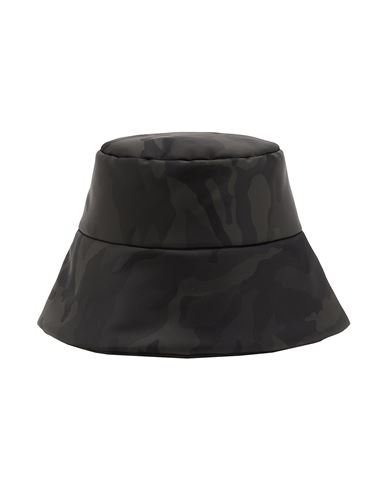 8 By Yoox Camo Bucket Hat Hat Black Size L Polyamide