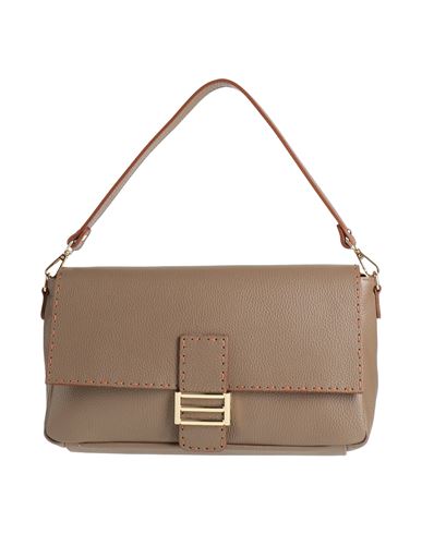 Shop My-best Bags Woman Handbag Khaki Size - Leather In Beige