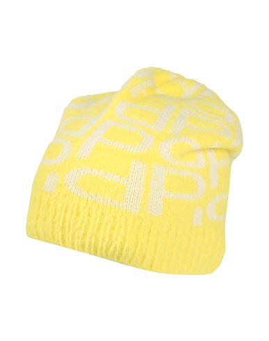 Pinko Woman Hat Yellow Size Onesize Polyamide, Modal, Acrylic
