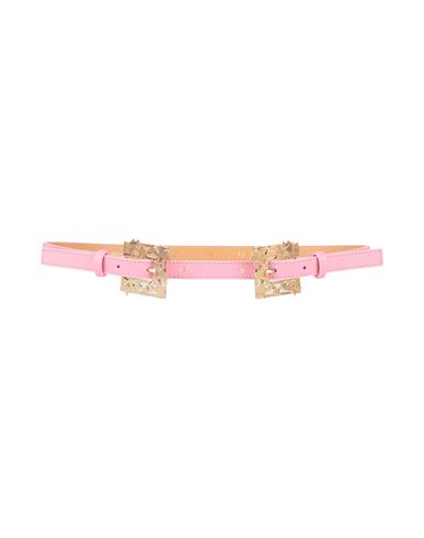 Elisabetta Franchi Woman Belt Pink Size 4 Textile Fibers
