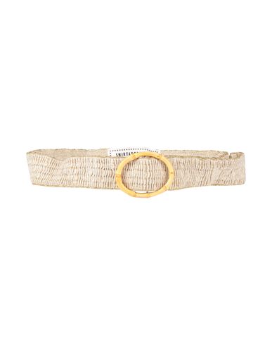 Shirtaporter Woman Belt Gold Size M/l Polyester In Gray