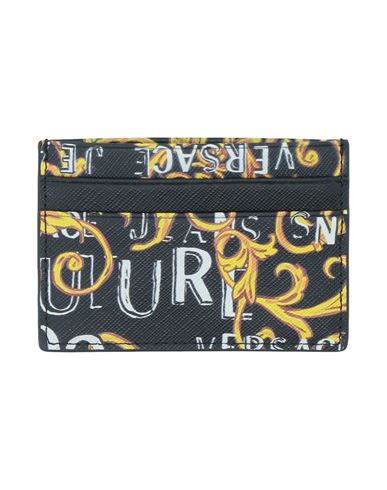 Versace Jeans Couture Man Document Holder Black Size - Bovine Leather