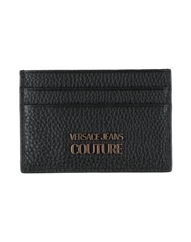 Versace Jeans Couture Man Document Holder Black Size - Bovine Leather