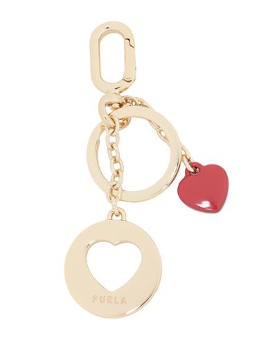 Furla Crystal Keyring Heart Woman Key Ring Red Size - Metal, Enamel