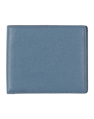 Maison Margiela Man Wallet Blue Size - Cow Leather