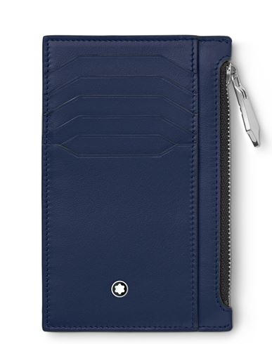 Montblanc Man Document Holder Navy Blue Size - Leather In Brown