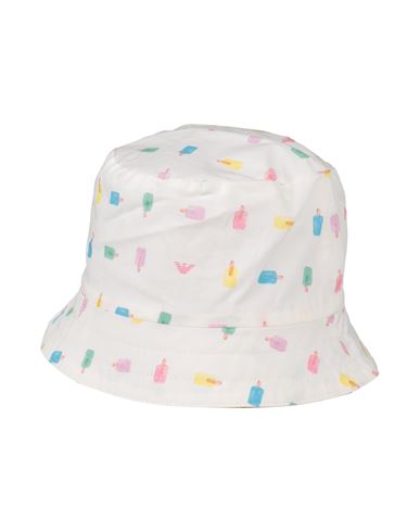 Emporio Armani Newborn Girl Hat White Size 3 Cotton In White