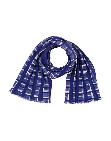 Paul Smith Woman Scarf Bright Blue Size - Cotton