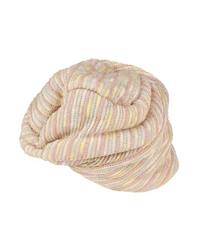 Missoni Woman Hat Light Yellow Size Onesize Viscose, Cupro, Polyester In Neutral