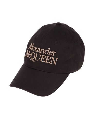Shop Alexander Mcqueen Man Hat Black Size L Cotton, Polyester