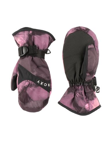 Roxy Babies'  Moffola Snow  Jetty Girl Mitt Toddler Girl Gloves Mauve Size 7 Polyester, Polyurethane In Purple