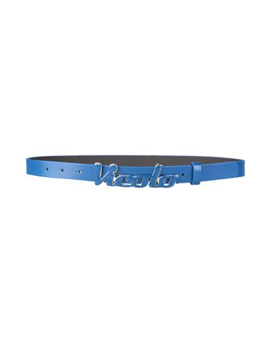 Shop Vicolo Woman Belt Blue Size 30 Leather