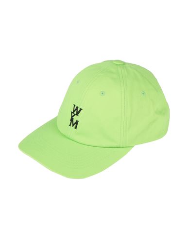 WOOYOUNGMI WOOYOUNGMI MAN HAT ACID GREEN SIZE ONESIZE COTTON