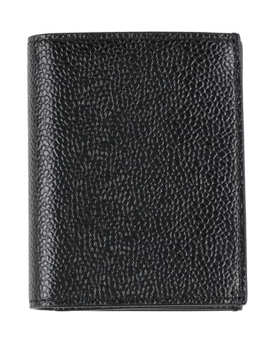 Thom Browne Man Wallet Black Size - Leather