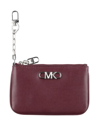 Michael Michael Kors Woman Wallet Burgundy Size - Cow Leather In Red