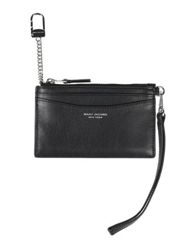 Marc Jacobs Woman Key Ring Black Size - Leather In Blue