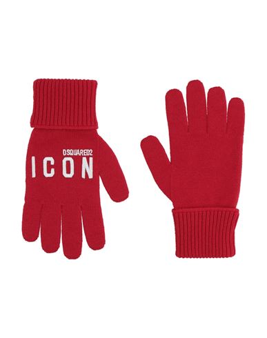 Dsquared2 Woman Gloves Red Size Onesize Wool