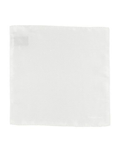 Shop Zegna Man Scarf Ivory Size - Silk In White