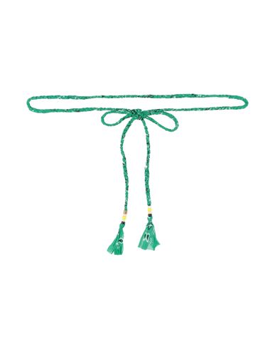 Alanui Woman Belt Green Size Onesize Cotton, Acrylic